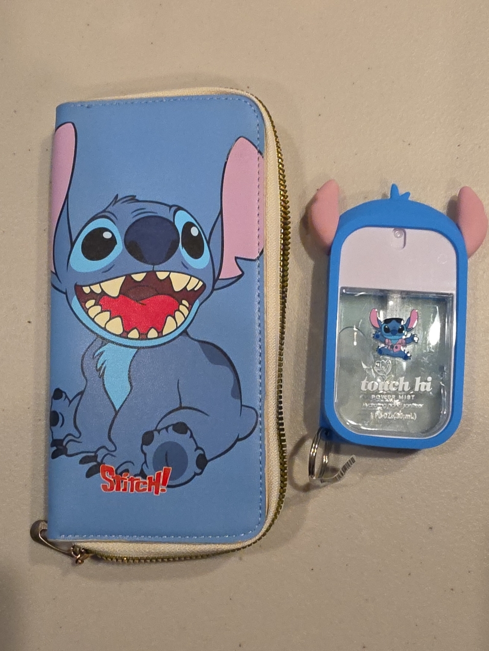Stitch Blue Wallet & Stitch Hand Sanitizer